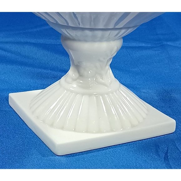 Vtg Lenwile Porcelain Sea Creatures Blanc De Chine Sculpture Cachepot Cach Pot - Picture 6 of 12